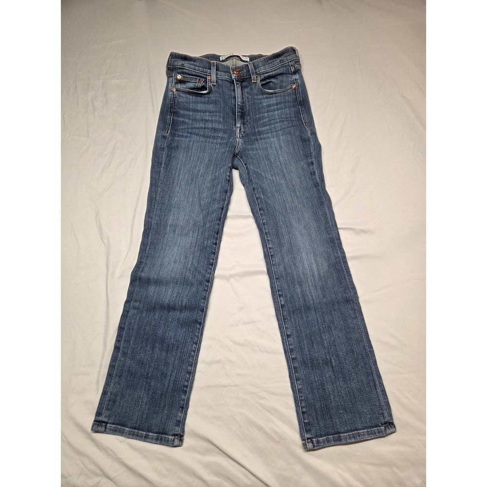 AYR Jeans‎ Womens 28 Blue The Pop Straight Stretch Crop Mid Rise